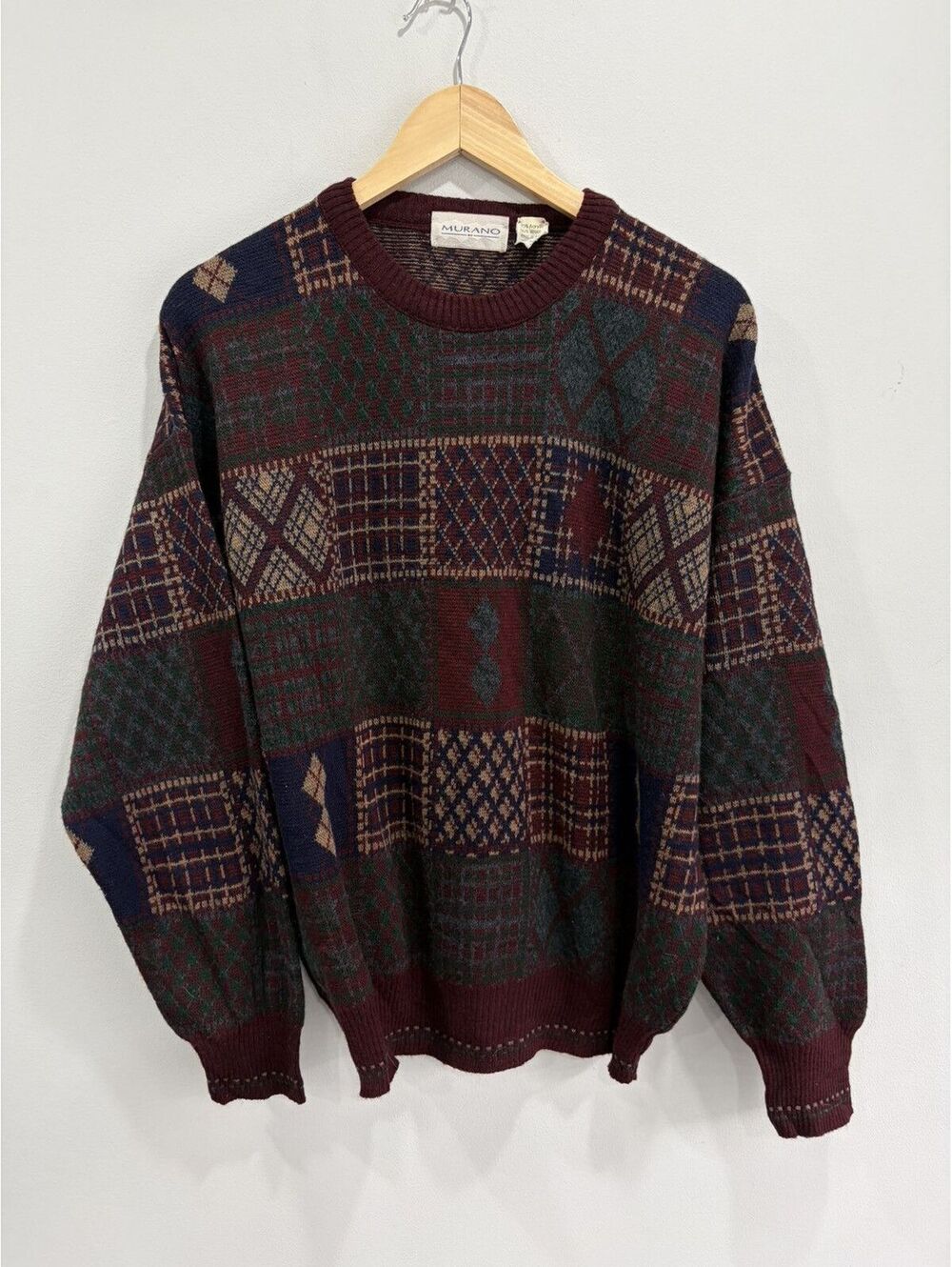 Vintage Murano Wool Knit Sweater crewneck
